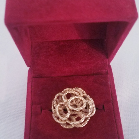 Vintage 14k Gold Cluster Ring - Picture 1 of 5
